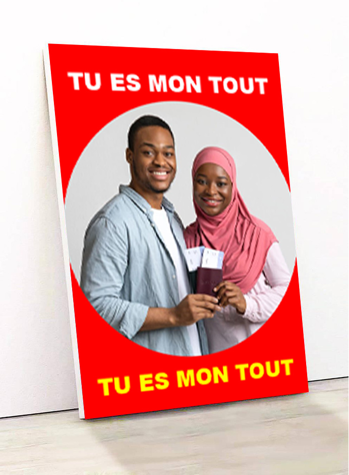 model de produit pour les agrandissements photos sur bois