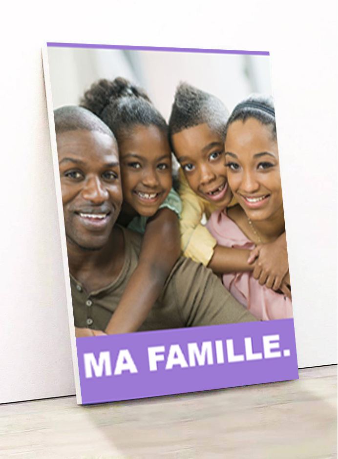 model de produit pour les agrandissements photos sur bois