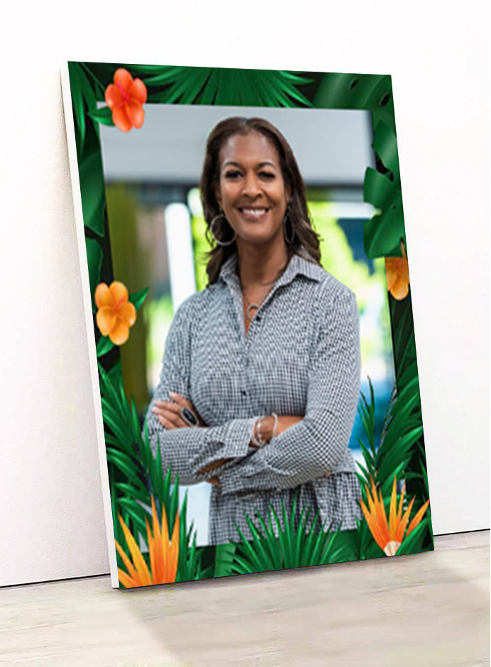 model de produit pour les agrandissements photos sur bois