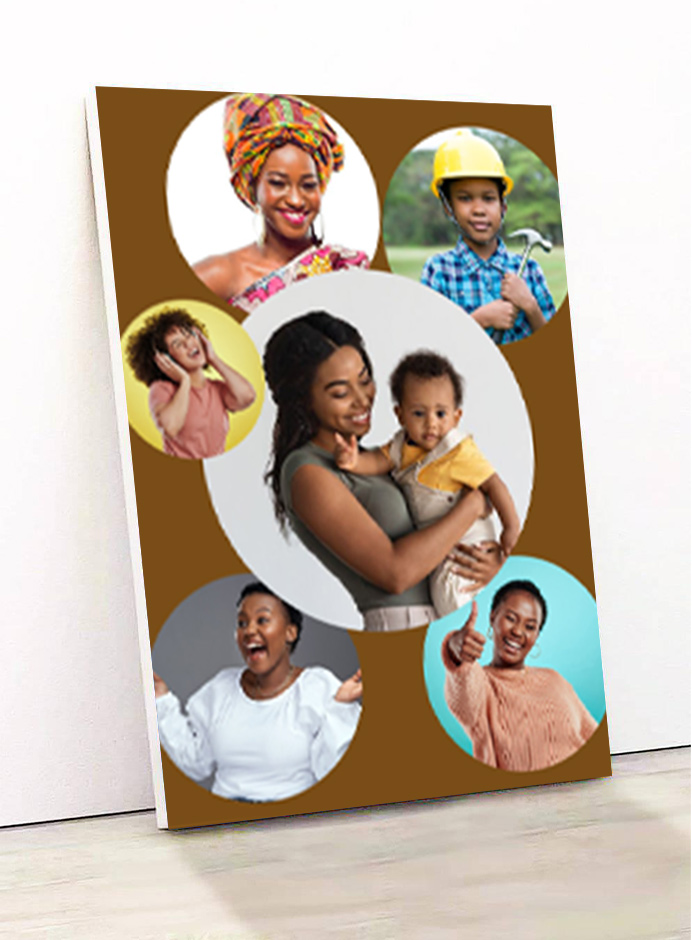 model de produit pour les agrandissements photos sur bois