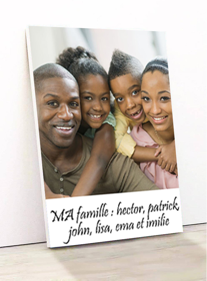 model de produit pour les agrandissements photos sur bois