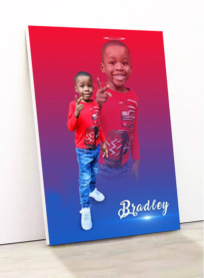 model de produit pour les agrandissements photos sur bois