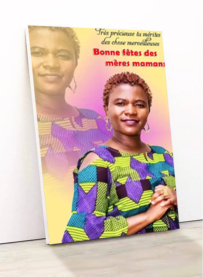 model de produit pour les agrandissements photos sur bois