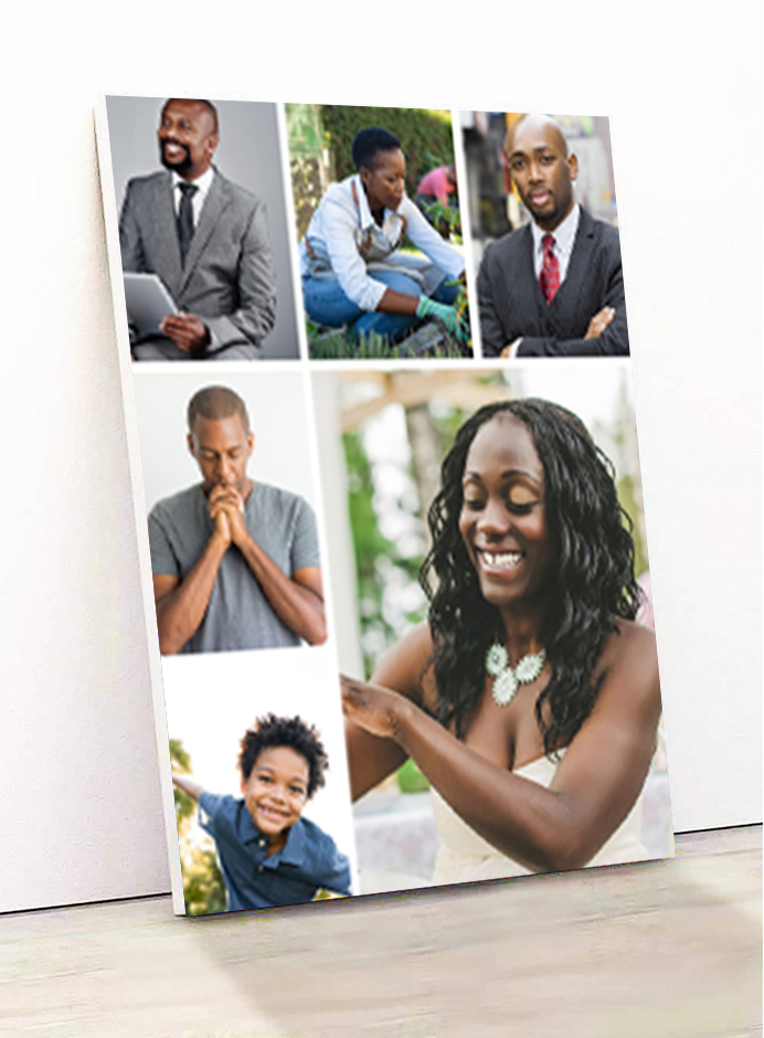 model de produit pour les agrandissements photos sur bois