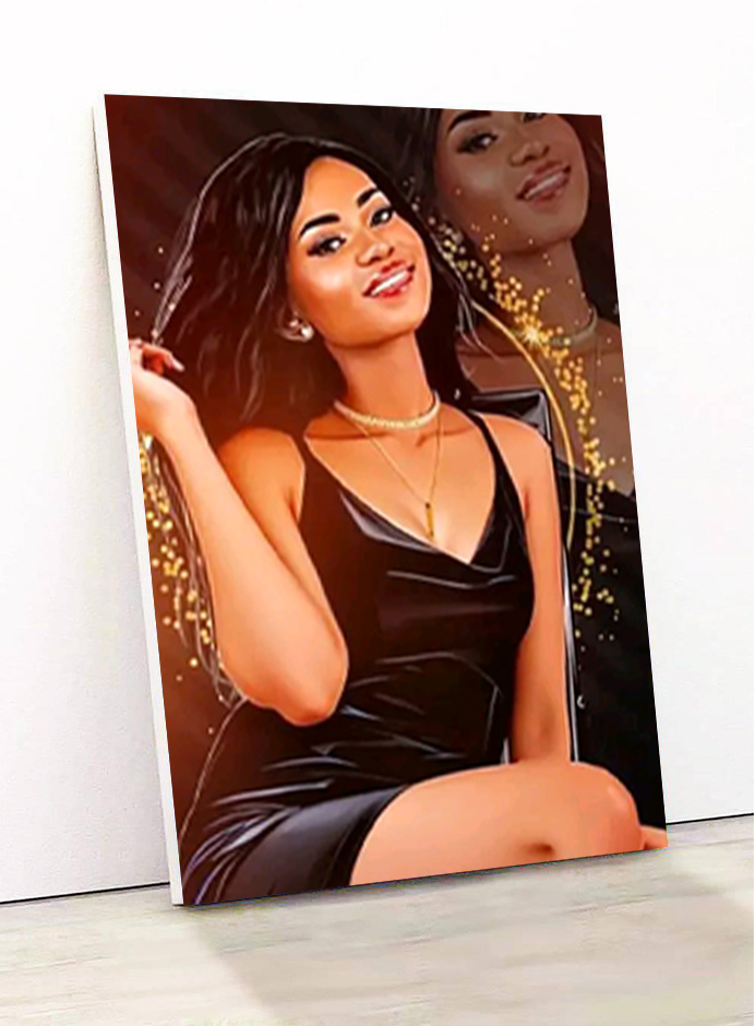 model de produit pour les agrandissements photos sur bois