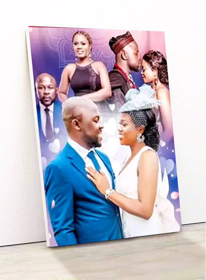 model de produit pour les agrandissements photos sur bois