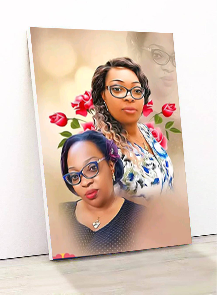 model de produit pour les agrandissements photos sur bois