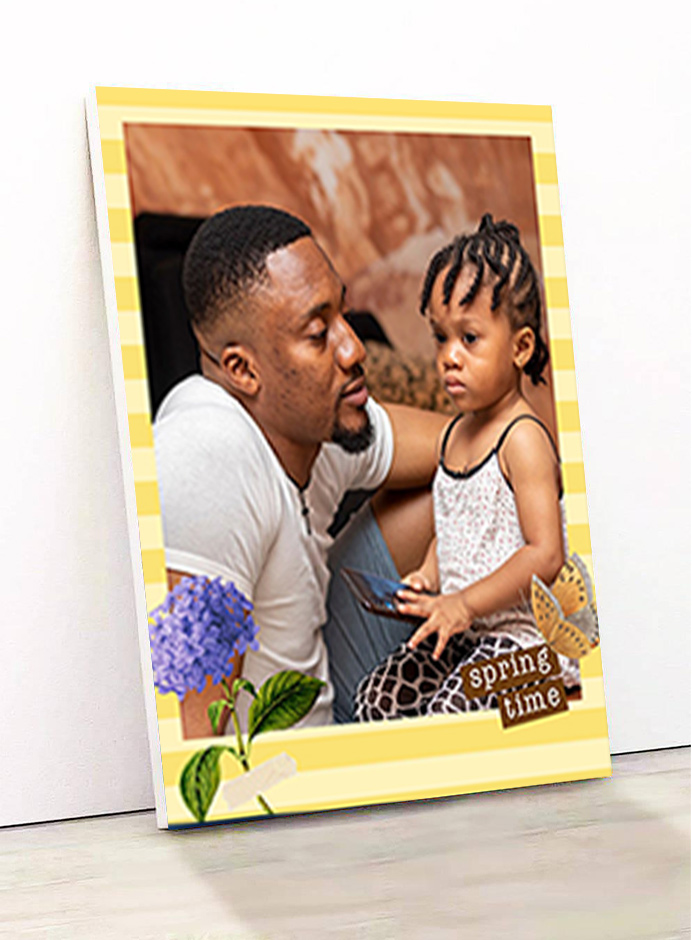 model de produit pour les agrandissements photos sur bois