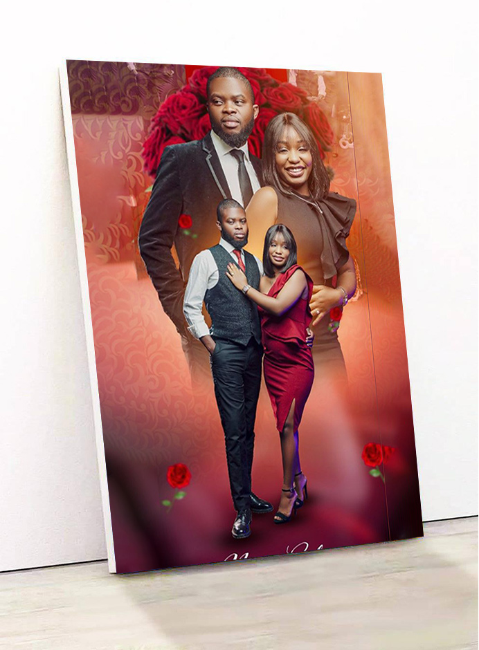 model de produit pour les agrandissements photos sur bois