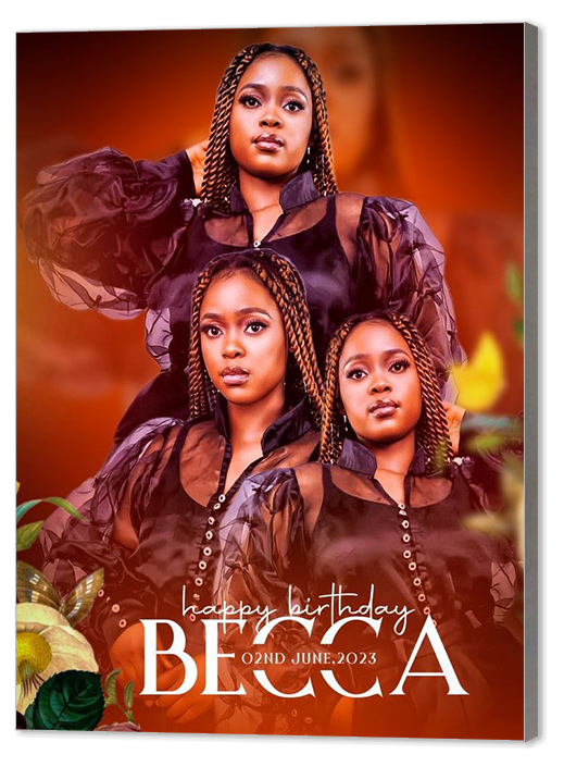 model de produit pour les agrandissements photos sur bois