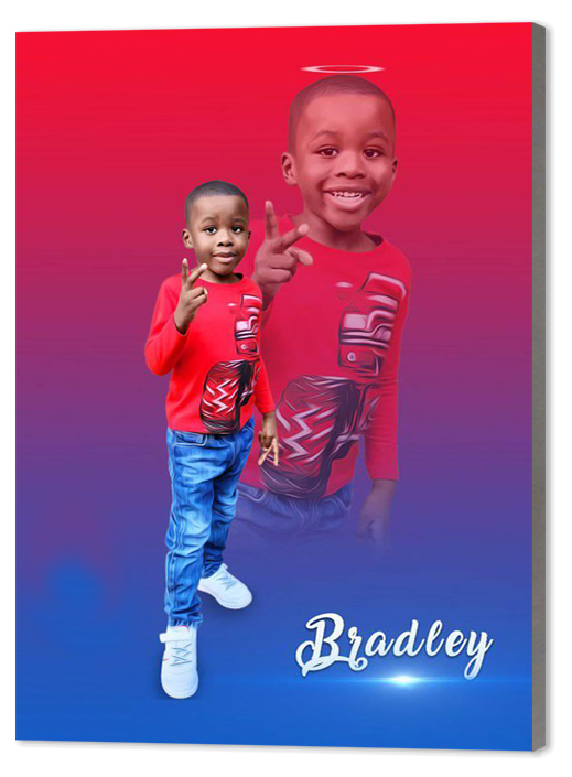 model de produit pour les agrandissements photos sur bois