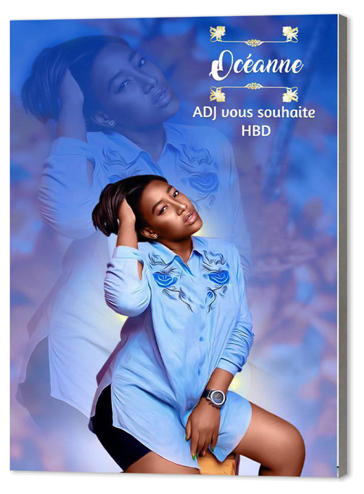 model de produit pour les agrandissements photos sur bois