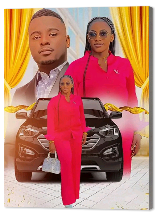 model de produit pour les agrandissements photos sur bois