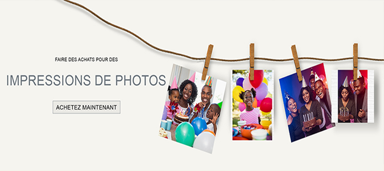 tirages photo de plusieurs dimensions sur plusieurs photos